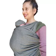 Fular Rebozo Para Bebes Elástico Ergonómico+ Gorrito+ Verde 