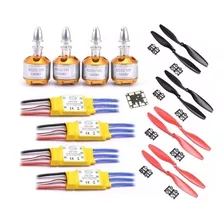 4 Kits Motor Brushless 1000k Esc30a Helice1045 +distribuidor