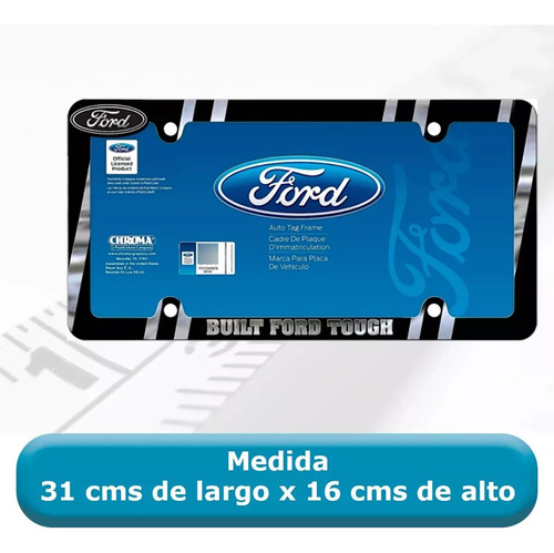 Marco Portaplaca 2 Pzas Metal Original Ford F150 5.0 2017 , Foto 4