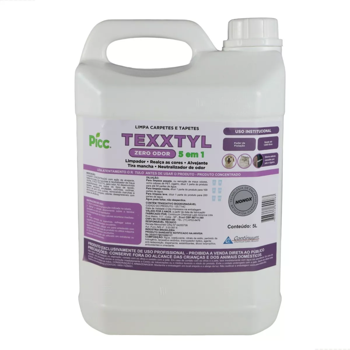 Texxtyl Zero Odor 5l Picc