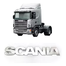 Emblema Grade Compatível Com Scania S4 114 / 124 Cromado