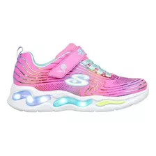 Zapatilla Skechers Wavy Beams Rosada Niña