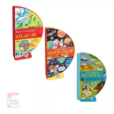 Livros Infantis Espaço Mundo História Conhecimentos Gerais & Curiosidades Kit 3un | Happy Books