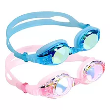 Gafas De Natación Niños X2u Aegend Azul Y Rosa