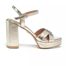 Sandalias Lady Stork Cruzadas Taco Plataforma Urbana Samira.