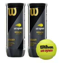Pack 2 Tubos X 3 Pelotas De Tenis Wilson Us Open Extra Duty