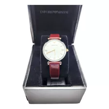 Reloj Emporio Armani Gianni T-bar Acero Correa Cuero Mujer