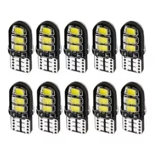 10 Unidades Lampada T10 Led 6 Smd Cambus 2835 Silicone 12v 