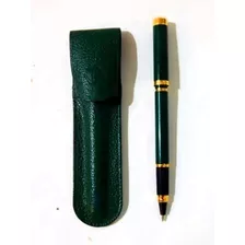 Bolígrafo Waterman Lady Charlotte Laca Verde Vintage Francia