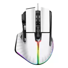 Mouse Gamer Mog602 Game Factor 19,000dpi Multiclic 8 Óptico Color Blanco