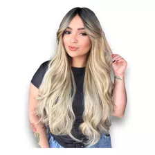 Peruca Wig Ondulada Fibra Premium Modelo Megan 70 Cm