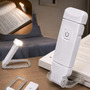 Luminária Luz Led De Leitura Noturna Para Livro Recarregavel Usb Com Clipe Alínea Branco 127/220v
