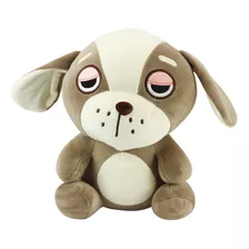 Bulldog De Pelúciacachorro Sentado Cinza 27cm - Bbr Toys