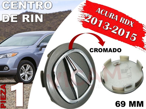 Centro De Rin Acura Rdx 2013-2015 69 Mm Gris Oscuro Foto 2