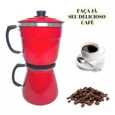 Cafeteira Italiana Aluminio Modelo Econômica 1l Para Fogão