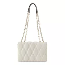 Bolsa Cross Body Nine West Ngq133421 Mujer Acabado De Los Herrajes Niquel Color Natural Color De La Correa De Hombro Beige Diseño De La Tela Liso