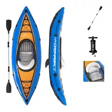  Kayak Inflable Cove Champion 275x81cm - Bestway Color Azul Con Naranja
