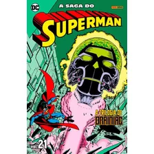 A Saga Do Superman Vol. 21, De Dan Jurgens. Editora Panini, Capa Mole Em Português