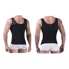 Faja Hombre Camiseta Reductora Corrector Postura Colombiano