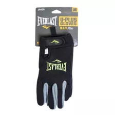 Guante Crossfit Everlast U-plus Negro-gris Con Dedos