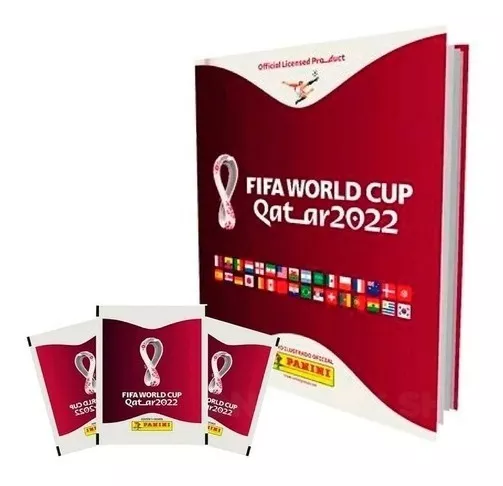 Kit Álbum Da Copa Capa Dura 2022 Qatar + 50 Figurinhas
