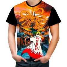 Camisa Camiseta Personalizada Naruto Minato 4° Hokage Kyuby 