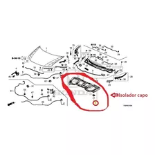 Isolador Capo Honda Civic 2012 A 2016 Original