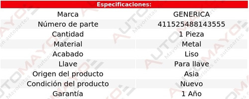 Manija Tapa Caja Lisa Para Llave Pickup Gmc 2007-2013 Foto 2