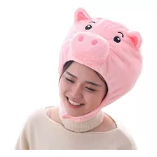 Gorra Con Forma De Cerdo De Peluche Para Mujer Y Niña, Diver