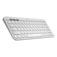 Teclado Bluetooth Logitech Pebble Keys 2 K380s Qwerty Español Color Blanco