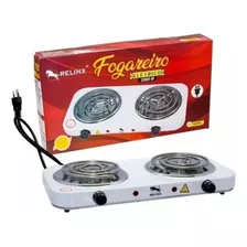 Fogão Cooktop Elétrico 2 Bocas Branco 2000w 220v