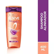 Shampoo L'oréal Paris Elseve Liso Dos Sonhos Queratina Líquida Y Manteiga De Cacau En Garrafa De 400ml