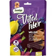 Snack Perro Dentalight Vital Fiber Wellbar Arándano 80 Grs