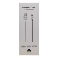 Cable De Carga Huawei Micro Usb, 1 Metro Color Blanco