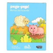 Brinquedo Educativo Pega Pega Bichos Da Fazenda Araquarela