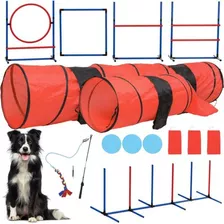 Dog Agility Training Equipment Set Pet Outdoor Obstacle Eem