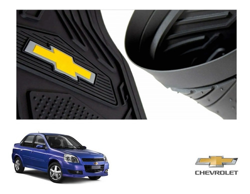 Tapetes Logo Chevrolet + Cajuela Chevy Monza 09 A 12 Kit 5pz Foto 5