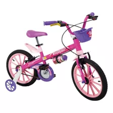 Bicicleta Infantil Nathor Aro 16 Top Girls Freios V-brake