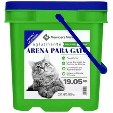  Arena Para Gato Aglitinante Cubeta 19 Kg Member's Mark