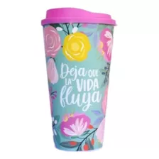 Vaso Termico Fun Cafe Frase- Taza Desayuno - Mug Diseño