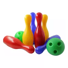 Juego Set De Bowling Bolos Plásticos Para Niños 10 Bolos 2p