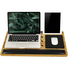 Lapgear - Escritorio De Madera De Bambú Para Laptop