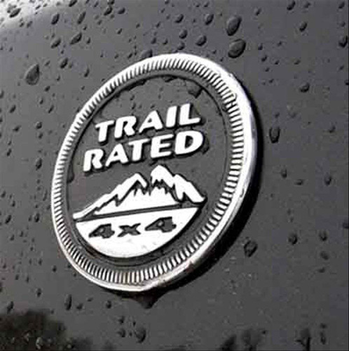 Jeep Trail Rated Emblema Aluminio 3d Autoadhesivo Jeep  Foto 2