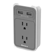 Huntkey 2-outlet Soporte De Montaje En Pared