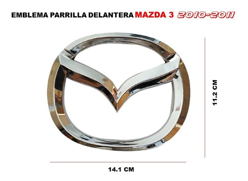 Emblema Para Parrilla Mazda 3 2010-2011 Foto 3