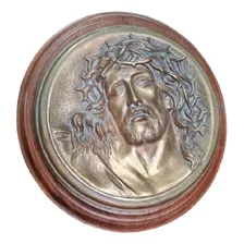 Placa De Bronce Con Forma De Jesucristo