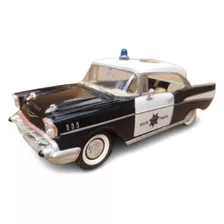 Miniatura Bel Air 1957 Polícia 1:24 Sunnyside Raro 