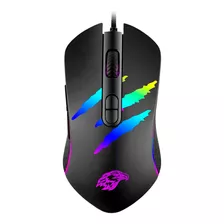 Mouse Gamer Usb Kmex Mo-ya37 Led Rgb 3200 Dpi 7 Botões