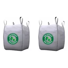 2 Big Bags Ensacar Entulho Reciclagem 120x90x90 Até 1000 Kg
