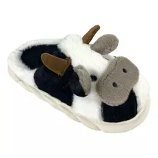 Pantuflas Suela Gruesa Eva Antideslizante Vaca Cerdo Perro